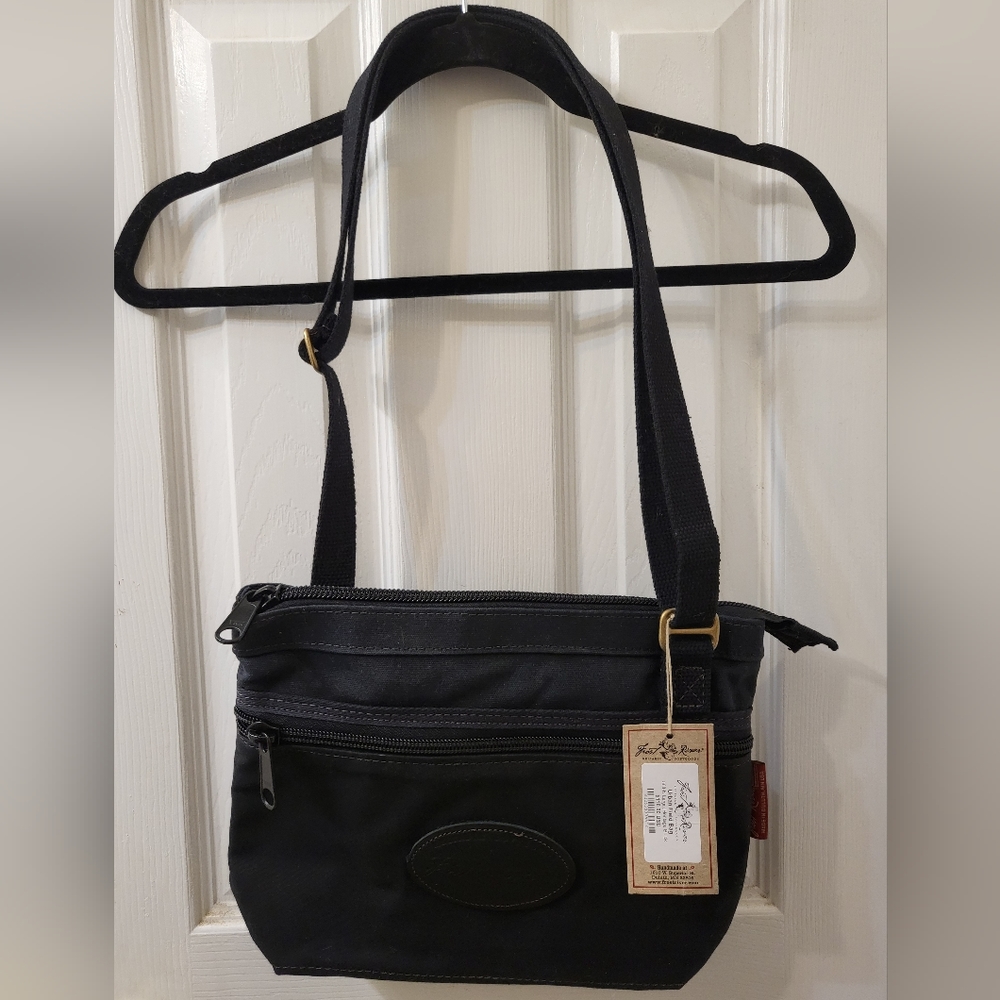 NWT FROST RIVER - URBAN FIELD BAG Hand Made in the color Heritage Black